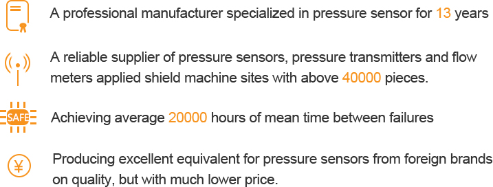Sensors Specialized for by Shield Machine