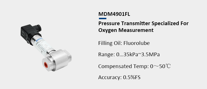 Pressure Transmitter for Oxygen Measurement MDM4901FL